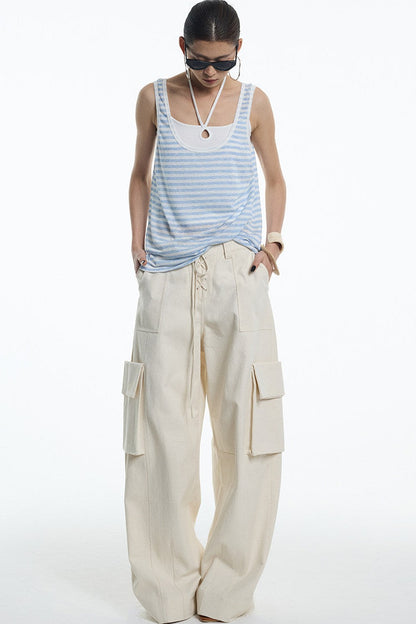 Nautical Striped Lyocell Tank Top