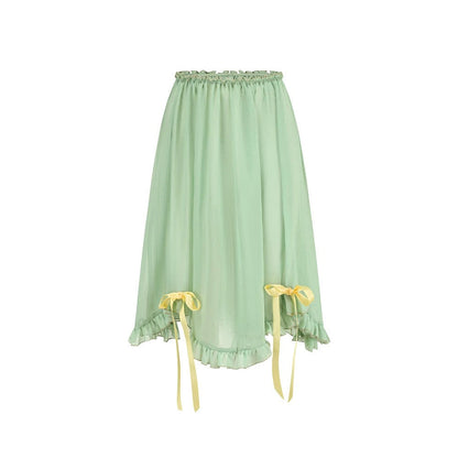 Green Lace Corset Skirt Set-Up