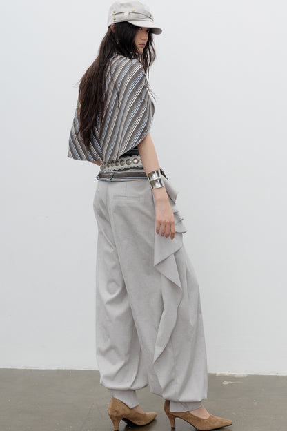 Romantic Bohemian Ruffle Lantern Pants