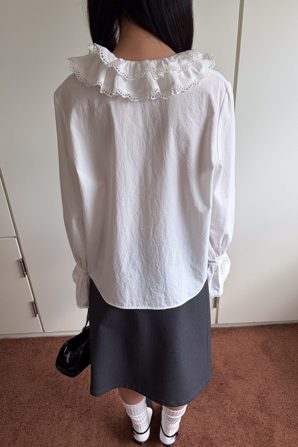 Lace Ruffle Collar Blouse