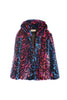 Blau-violetter Leopardenprint