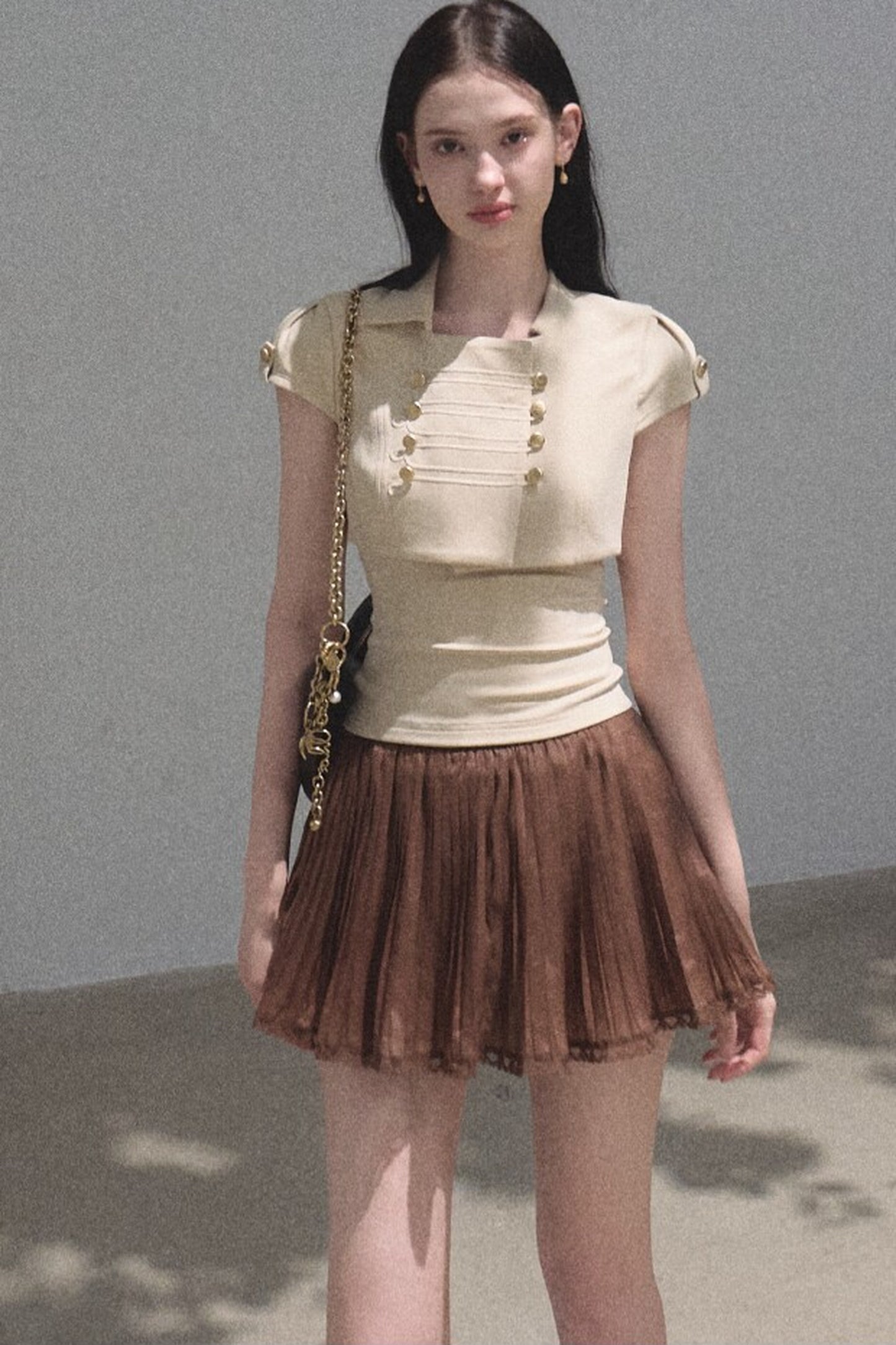 Longing Chiffon Pleated Skirt
