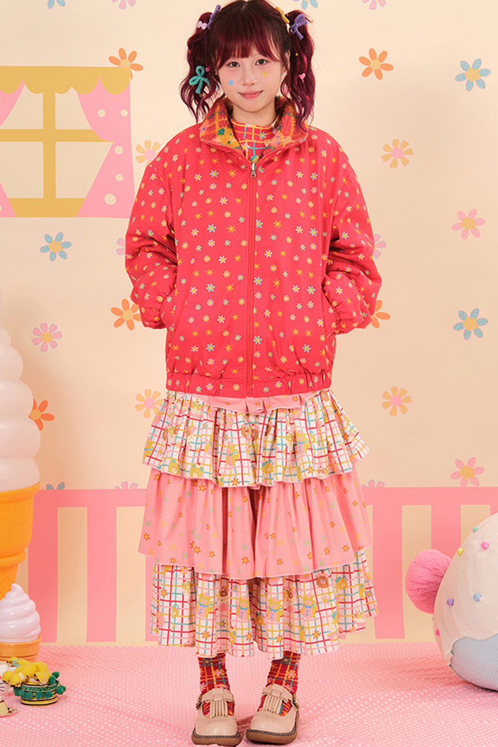 Showa Dessert House Wendbare Wolljacke