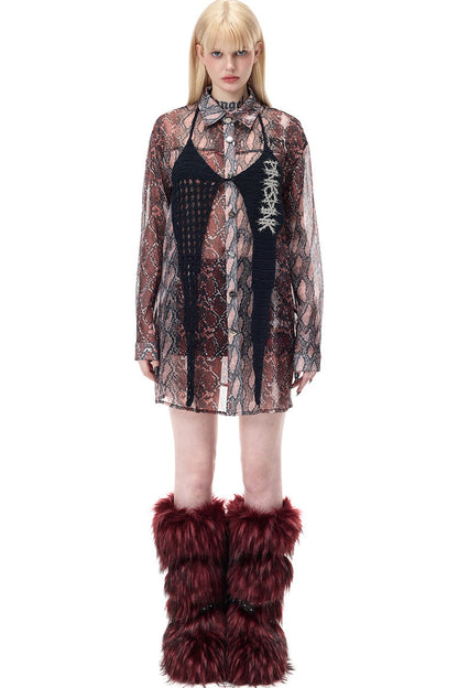 Four-Pointed Star Embroidered Top