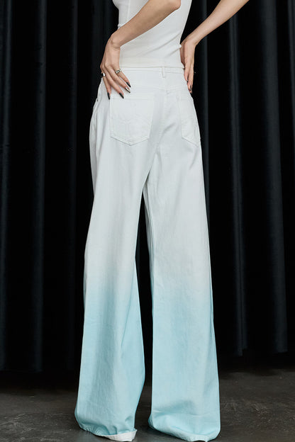 Gradient Wide-Leg Jeans
