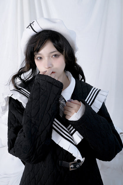 십자가 장미 울 베레모