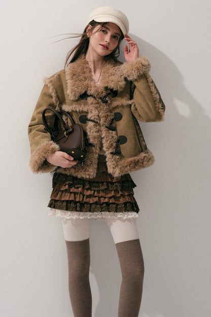 Caramel Eco-Fur Coat