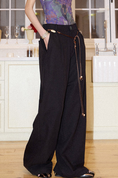 Lyocell Linen Beaded Pants