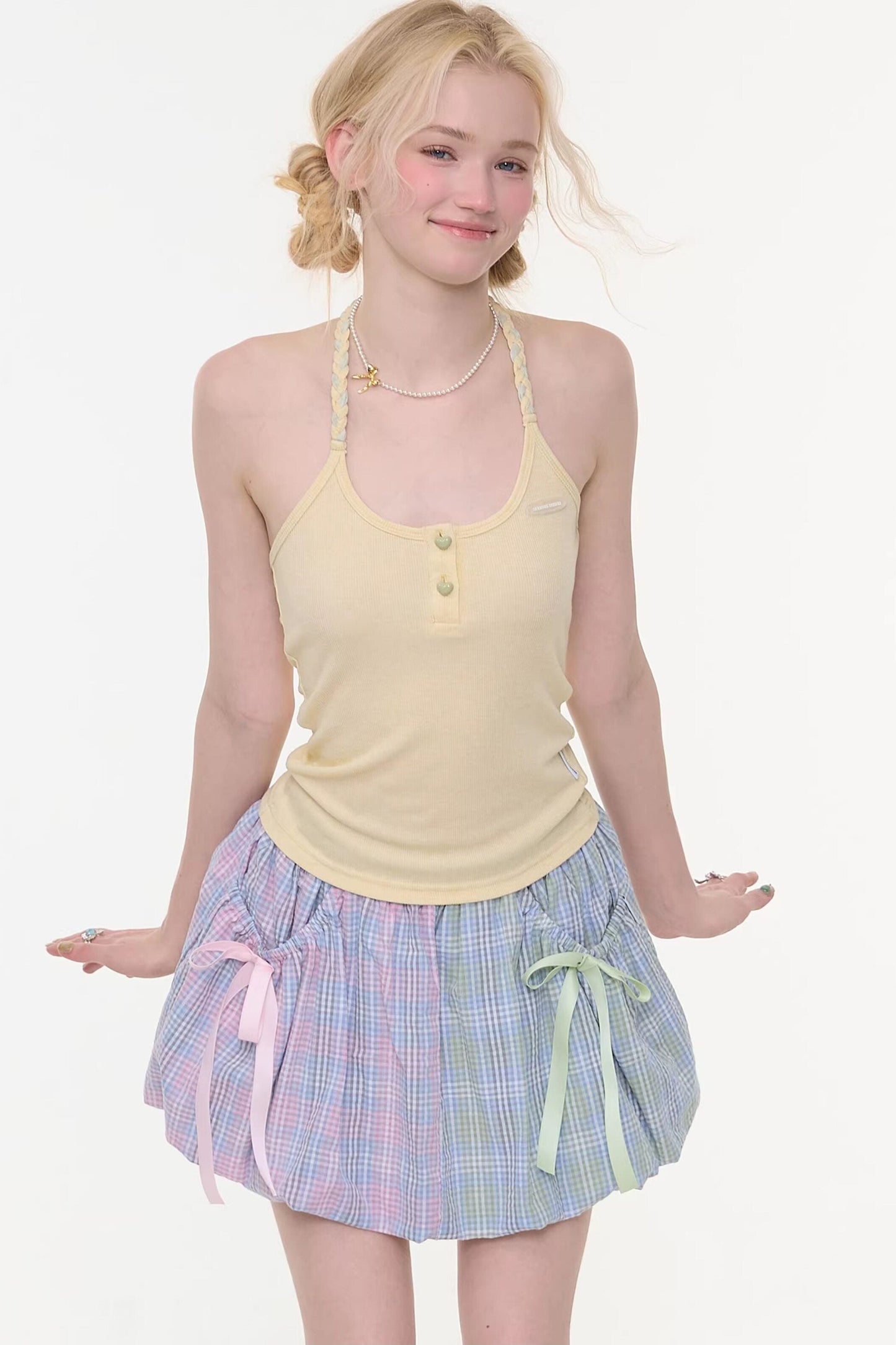 Twist Braid Halter Top