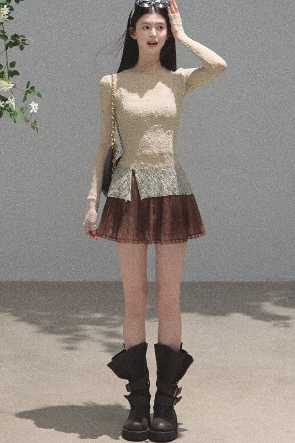 Longing Chiffon Pleated Skirt