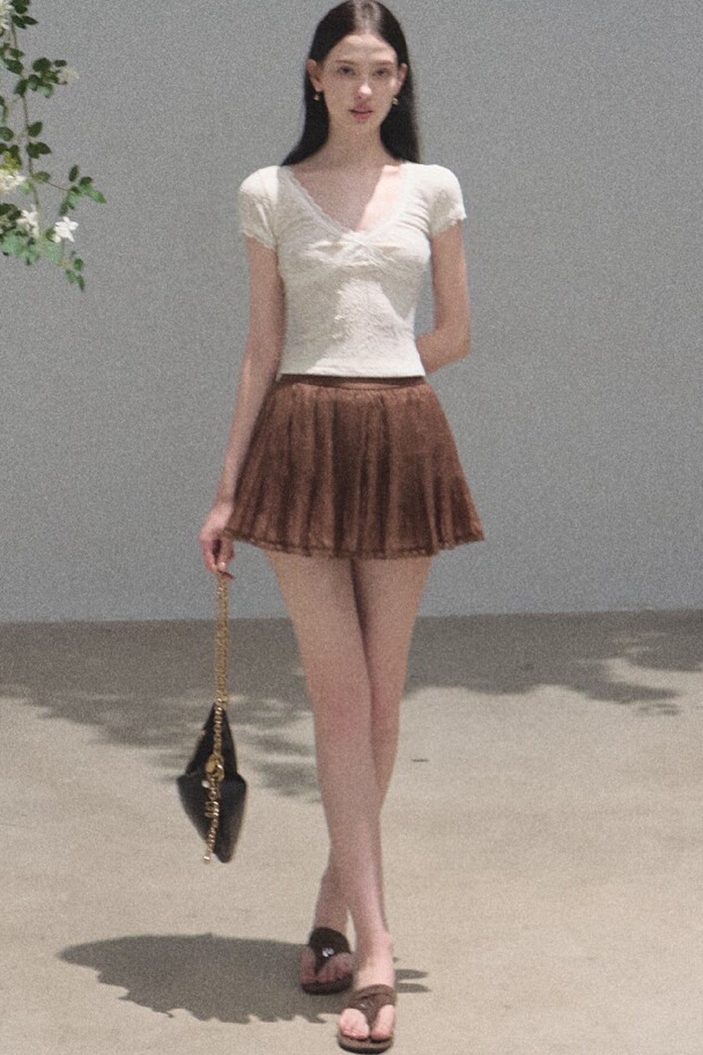Longing Chiffon Pleated Skirt