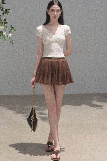 Longing Chiffon Pleated Skirt