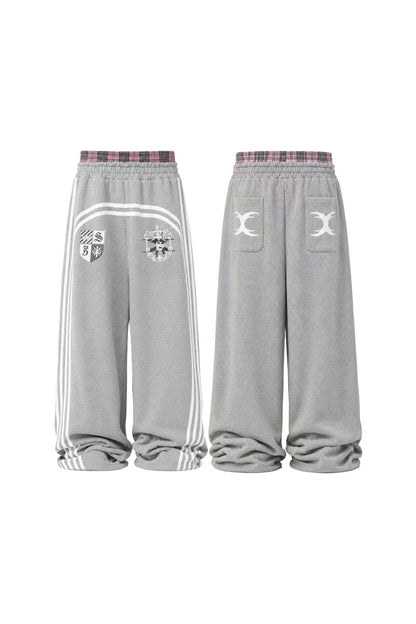 Double Waistband Emblem Sweatpants