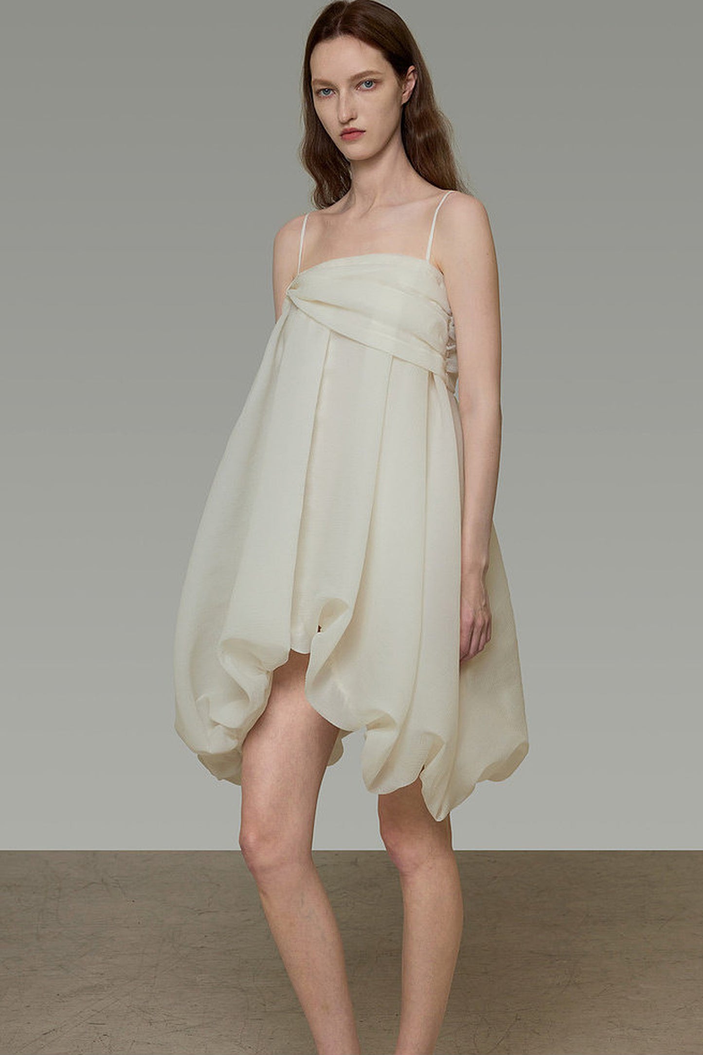 Asymmetrical Spaghetti Strap Dress