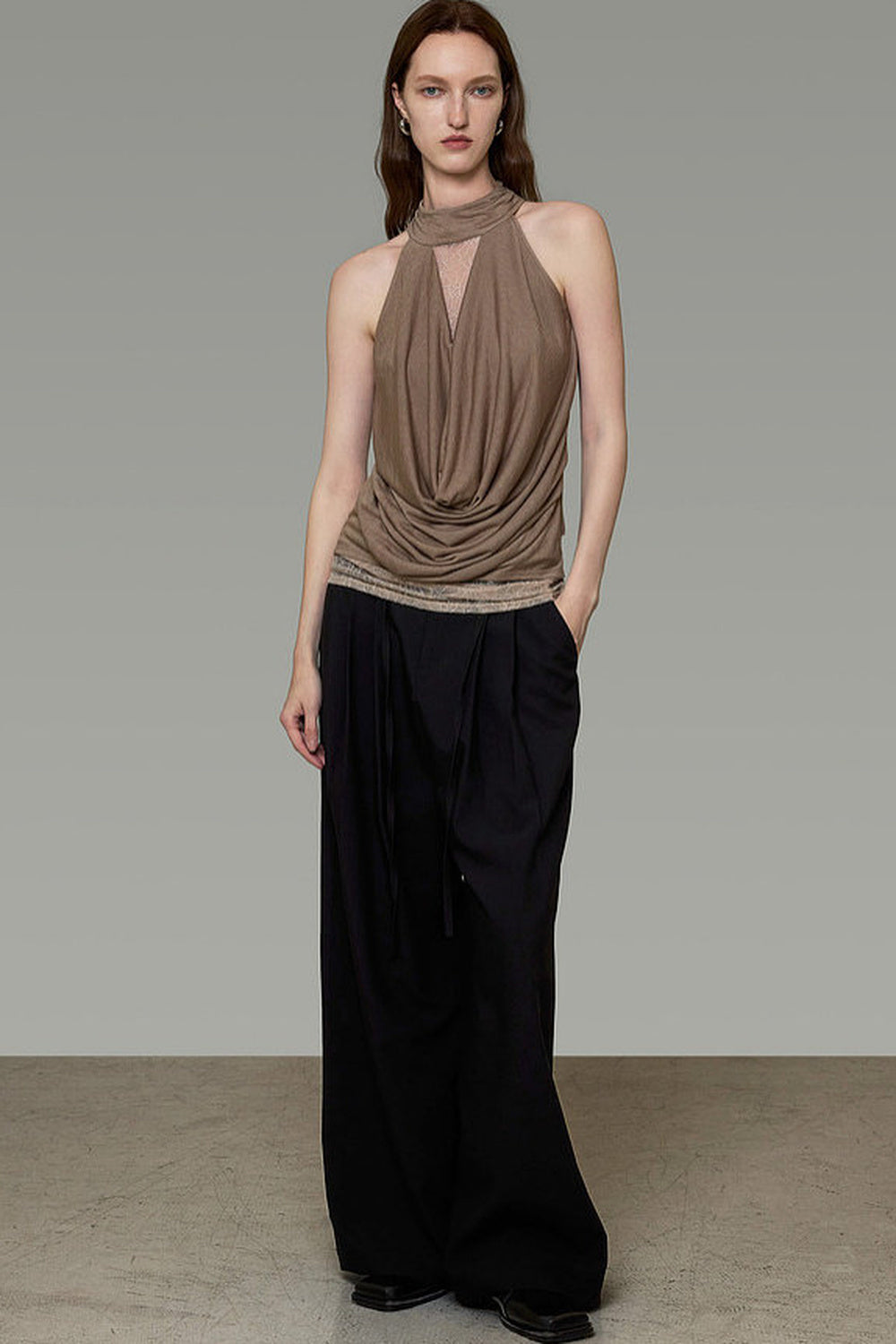 Draped Halter Top