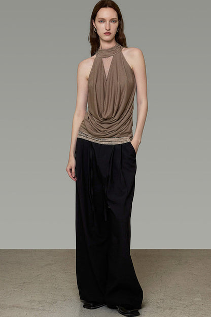 Draped Halter Top