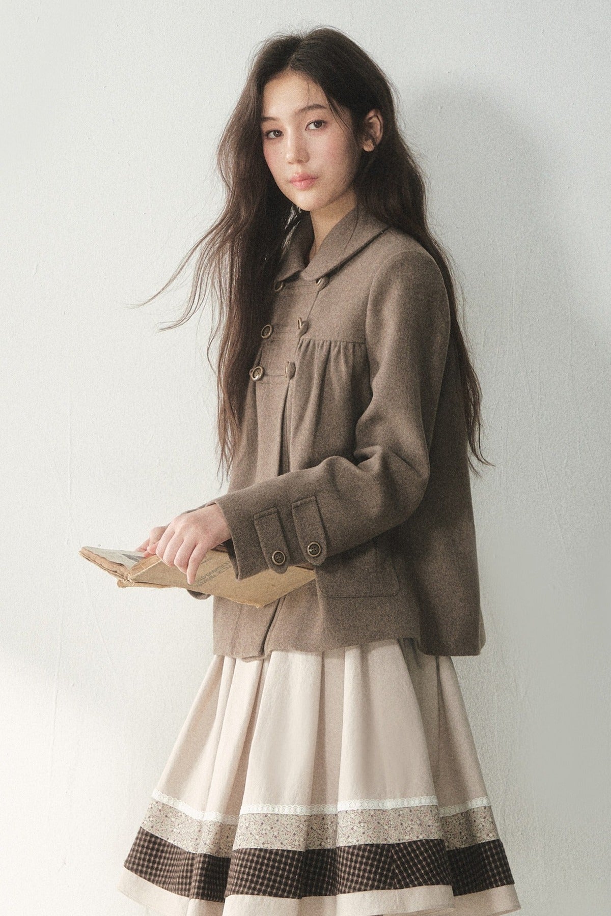 Chestnut Latte Napoleon Wool Coat