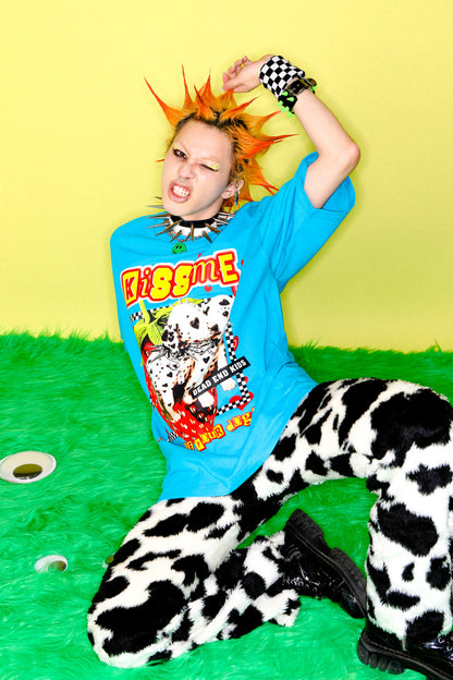 Y2K American Punk Dalmatian Oversized T-Shirt