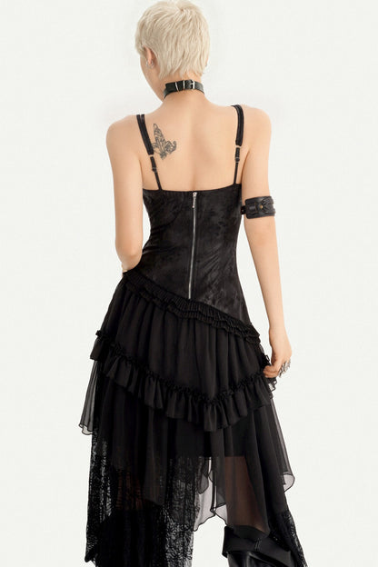 Gothic Lace Patchwork Dress