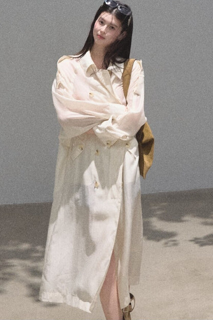 Cappotto parasole in acetato e lyocell