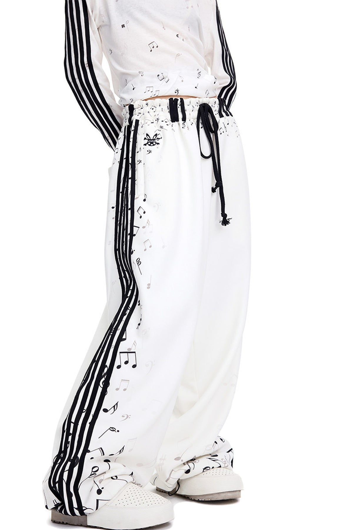 Musical Notation Printed Sweatpants