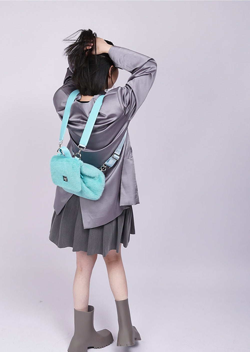 Zaino a tracolla peloso Macaron