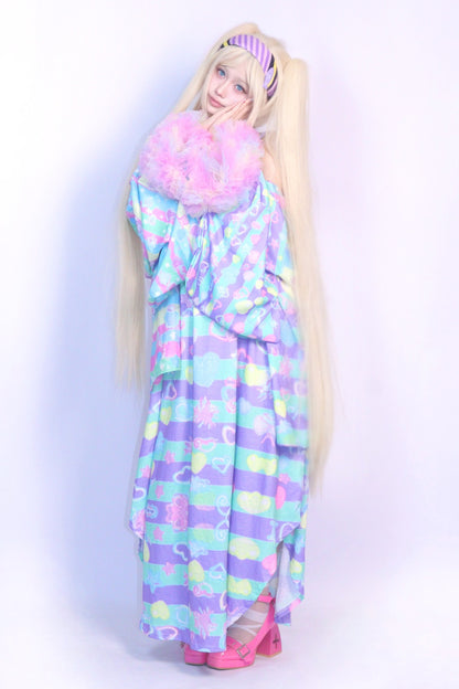 Macaron Color Spaghetti Strap Dress