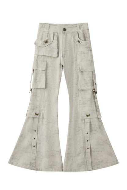 Pantaloni cargo svasati leggeri