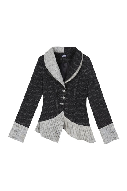 Asymmetrical Lapel Gothic Jacket