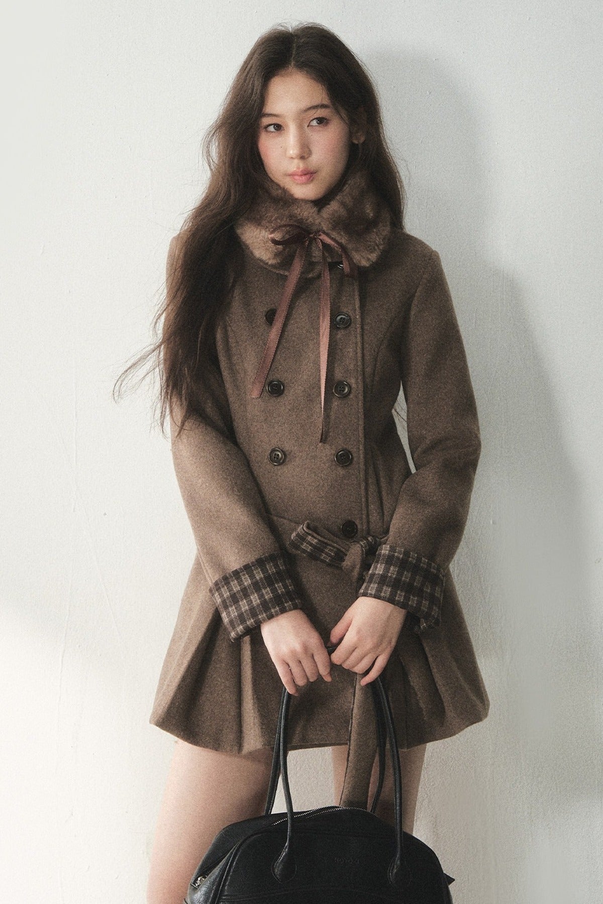Collar Double Breasted Coat