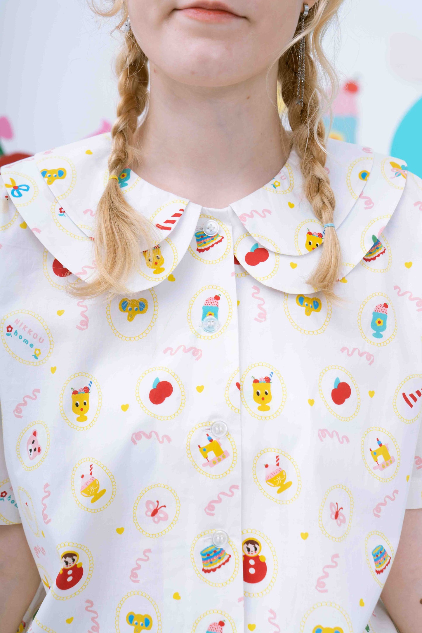 Sweets Print Short-Sleeved Shirt