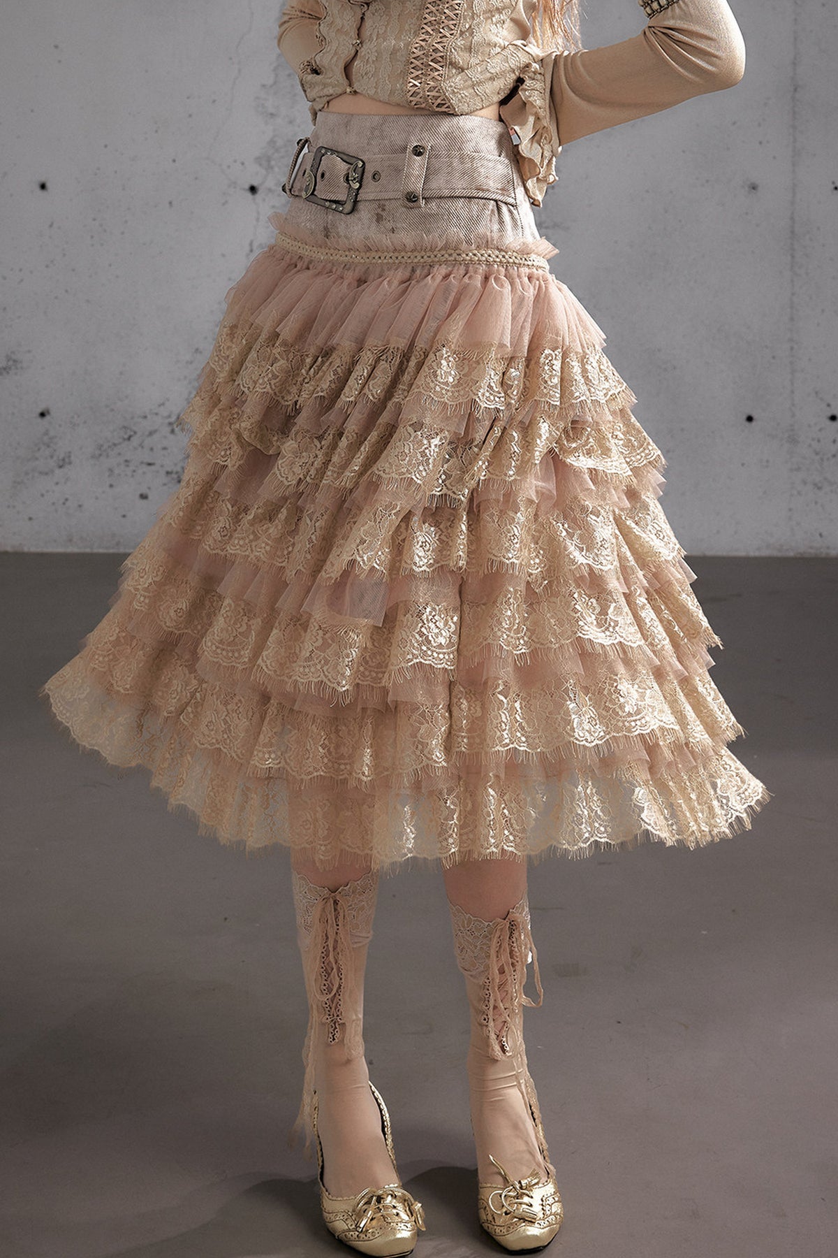 A-Line Tiered Cake Skirt