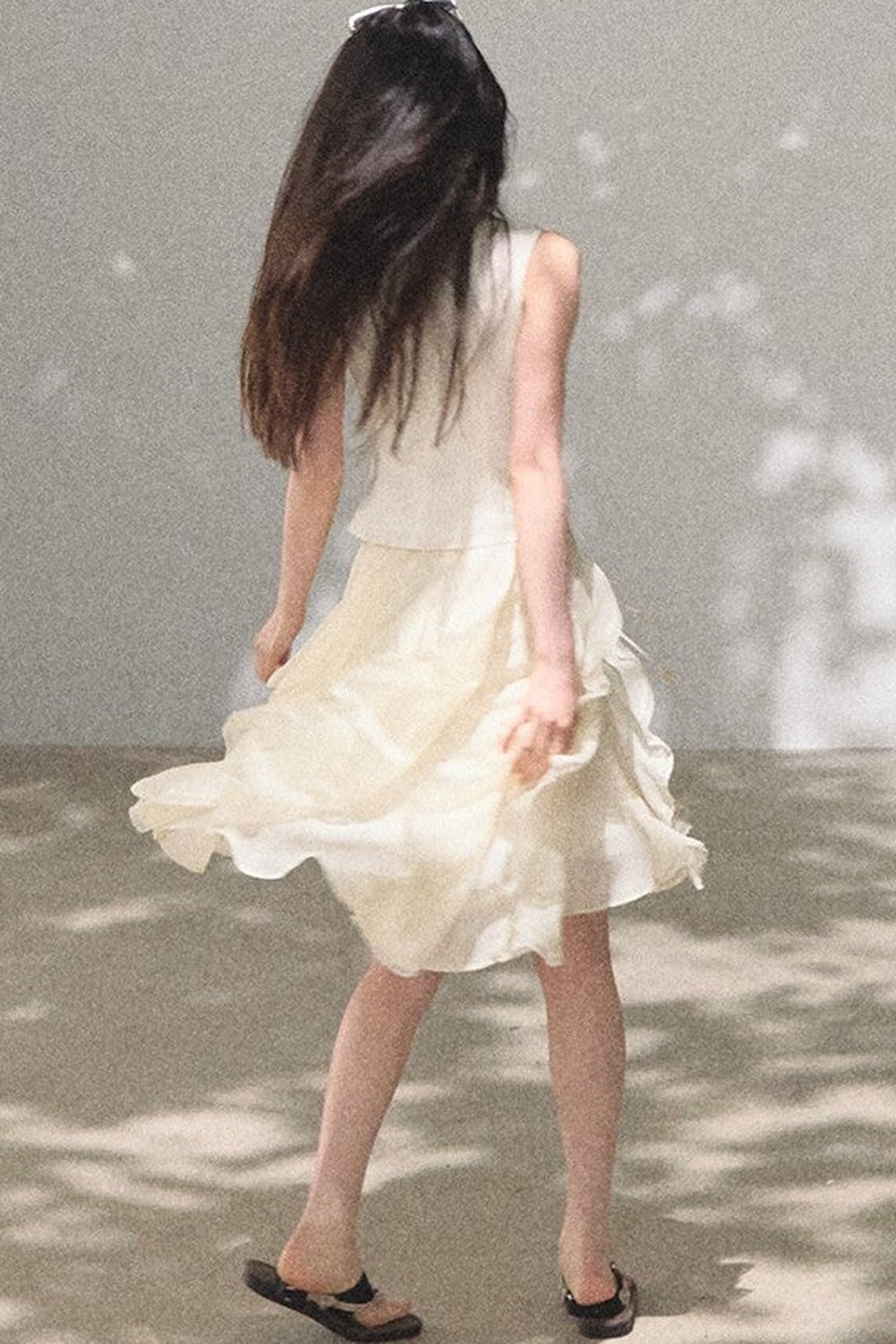 One-Shoulder Lyocell Wool Camisole