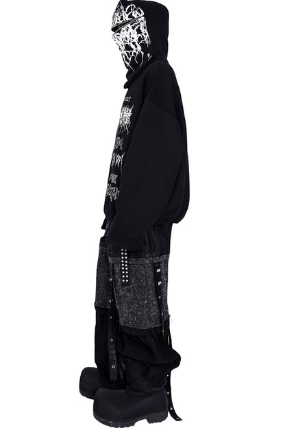 Oversized Deconstructed Mask Hoodie