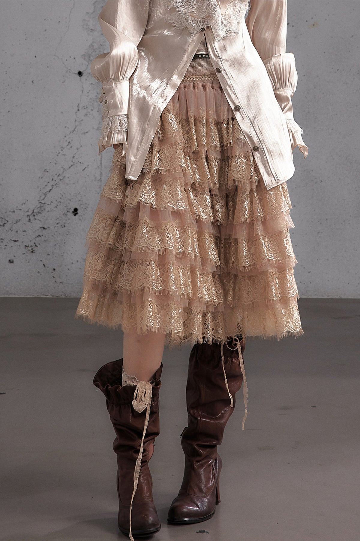 A-Line Tiered Cake Skirt