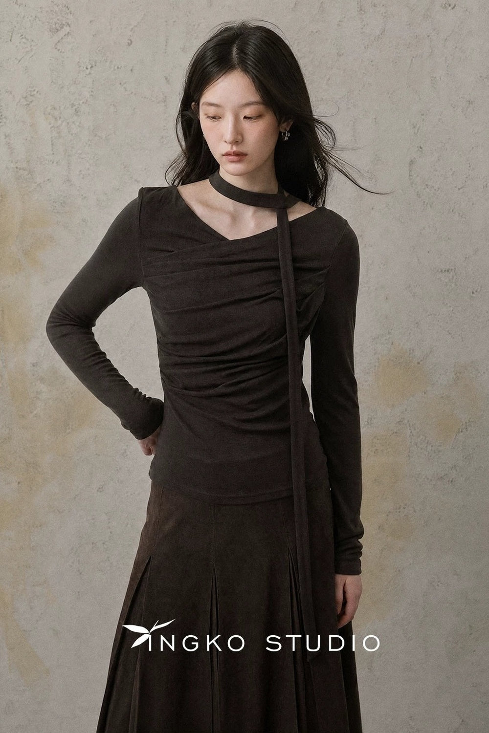 Caramel Deconstructed Ribbon Tee