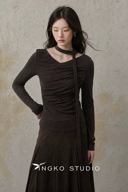 Caramel Deconstructed Ribbon Tee