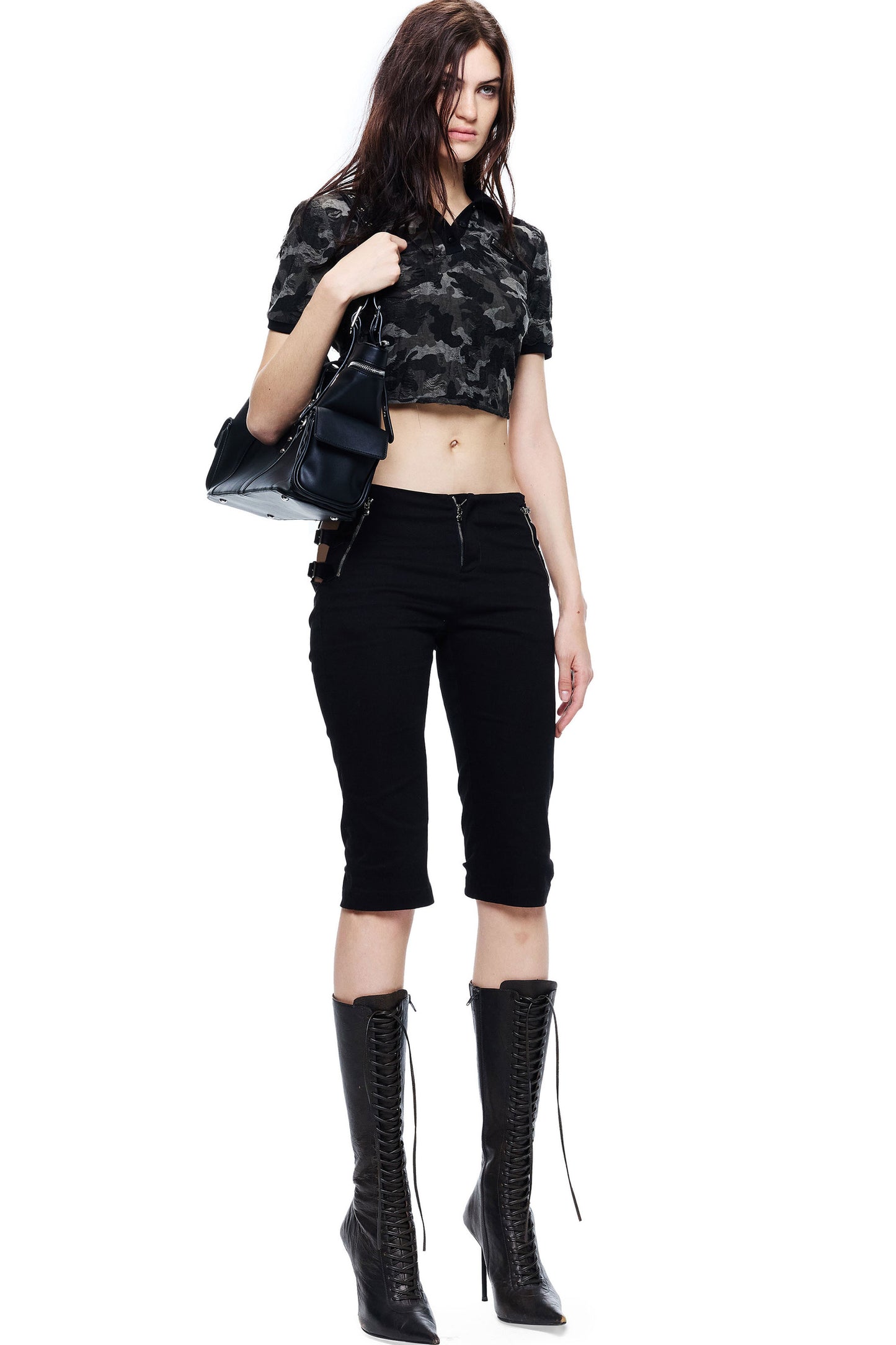 Light Mesh Jacquard Blouse