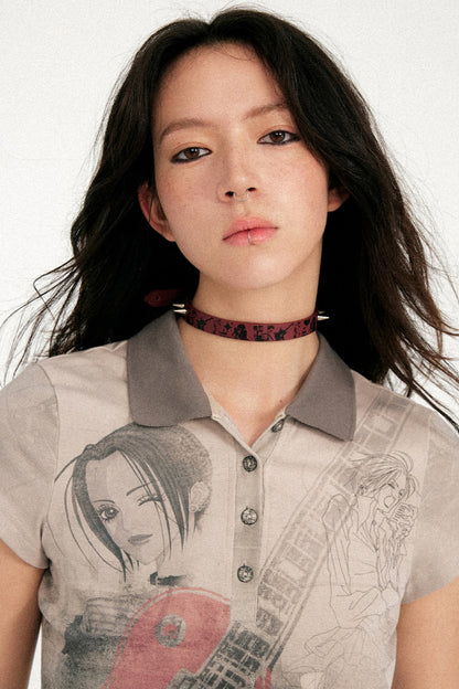 Punk Rivet Leather Necklace