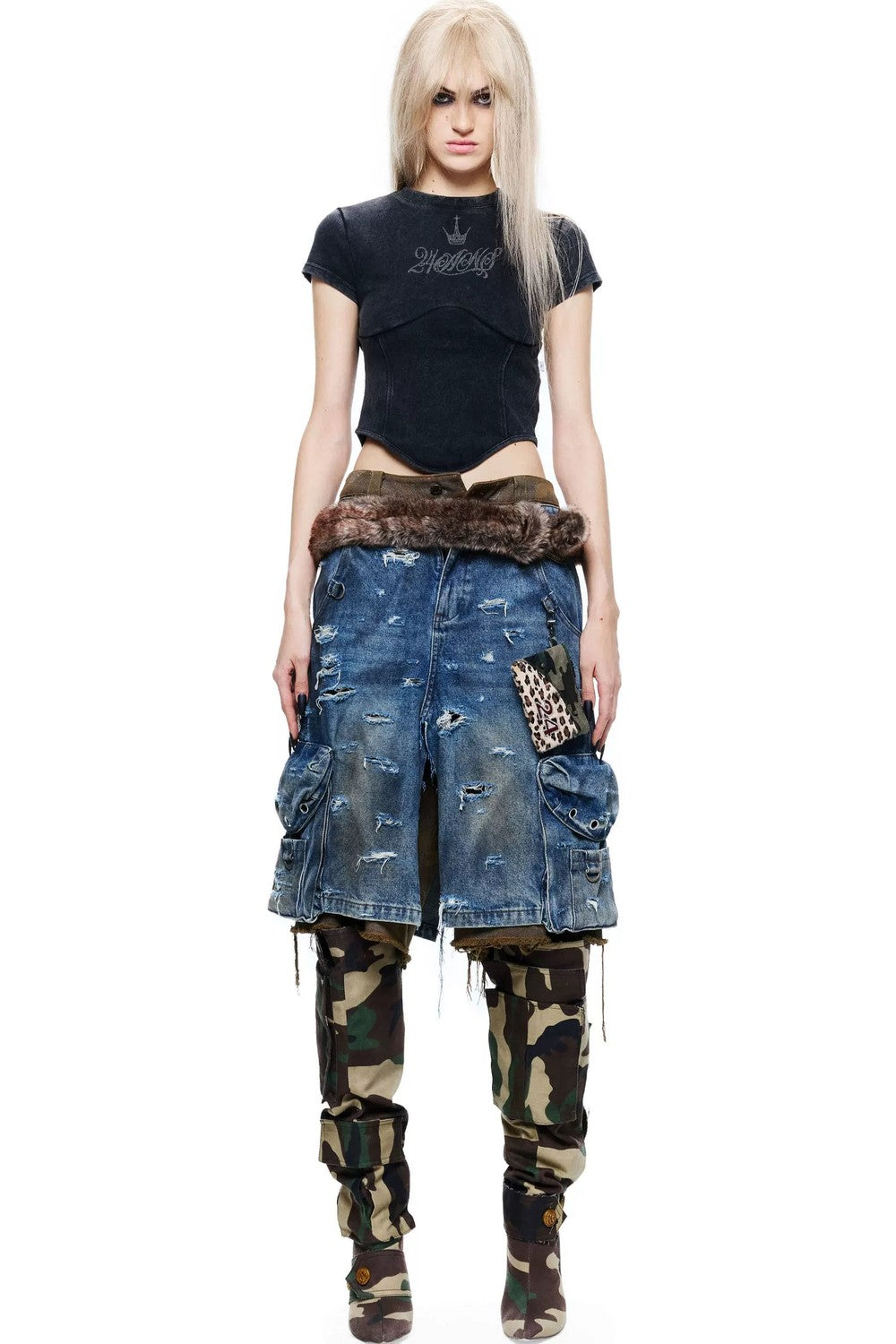 Millennium Punk Rhinestone Blouse
