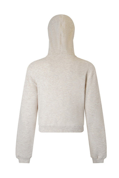 Diva Rhinestone Zip Hooded Sweatshirt