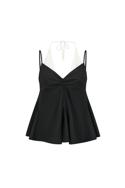 Color-Block Faux Layered Camisole Top