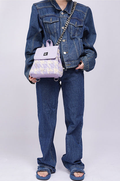 Y2K Furry Crossbody Backpack