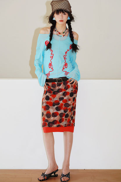 Faux Two-Piece Summer Skirt