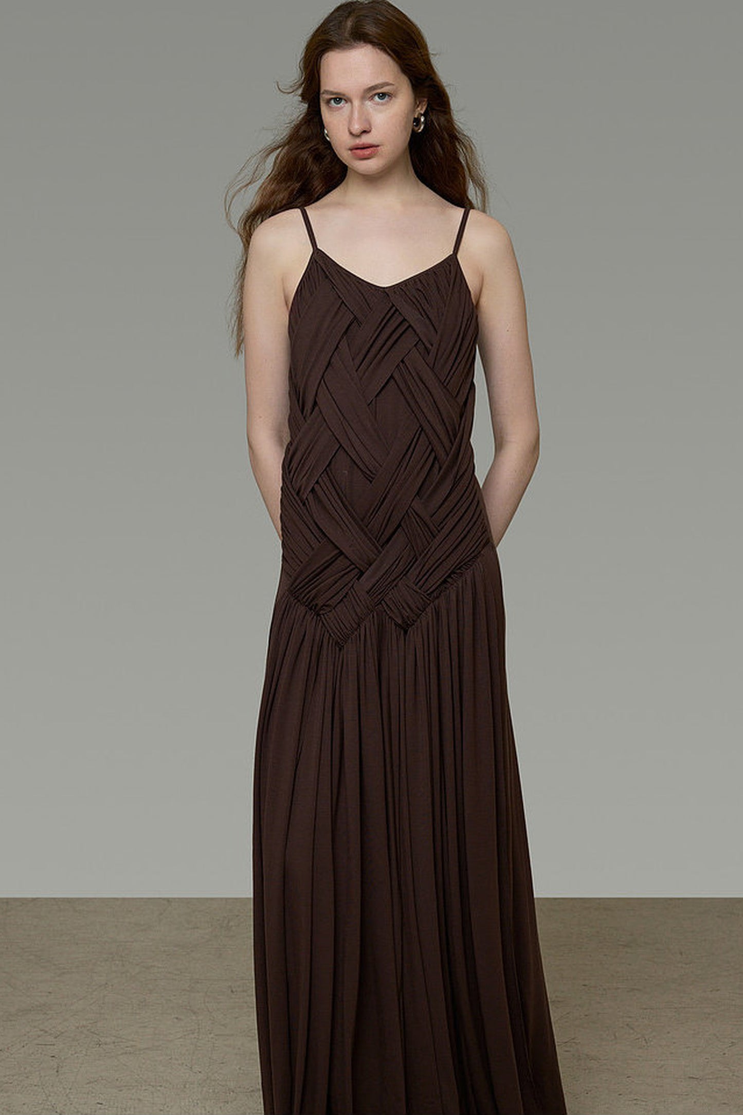 French Knit Spaghetti Dress