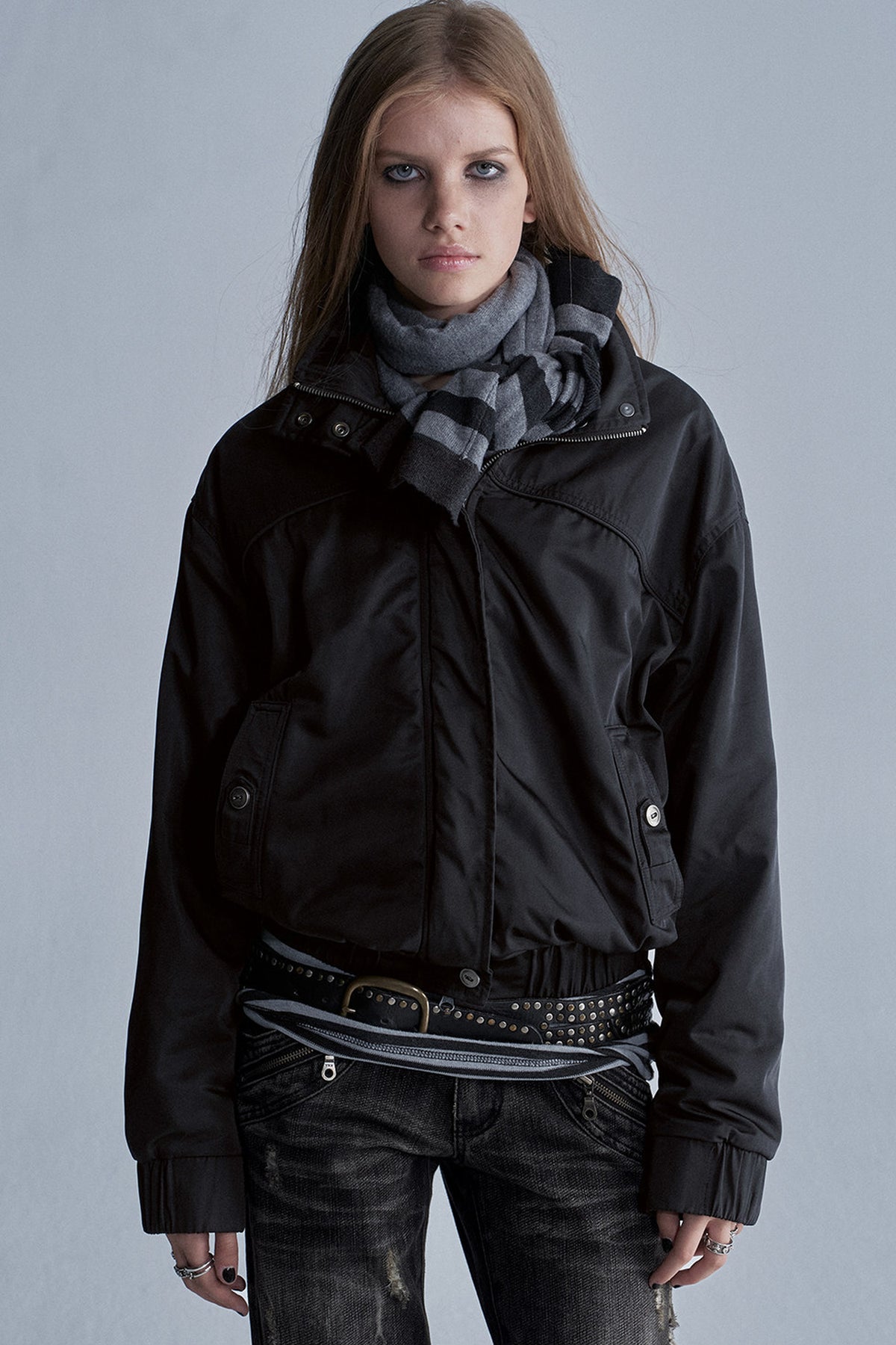 Fleece Lined Nylon Jacket