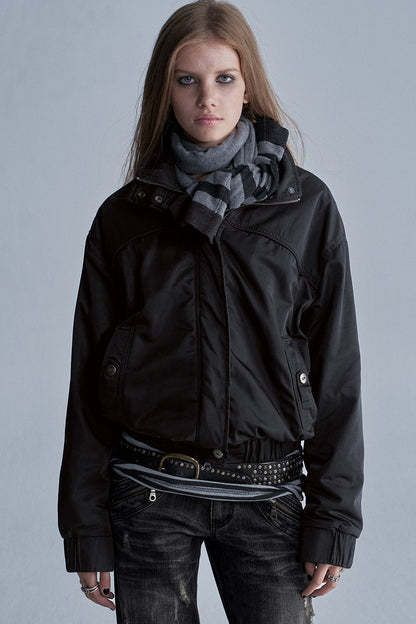 Fleece Lined Nylon Jacket