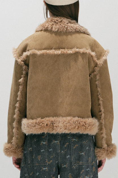 Caramel Eco-Fur Coat