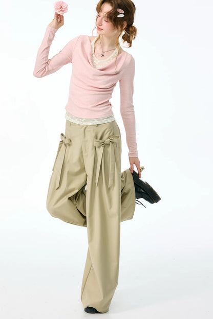 Mist Flutter Knit Top