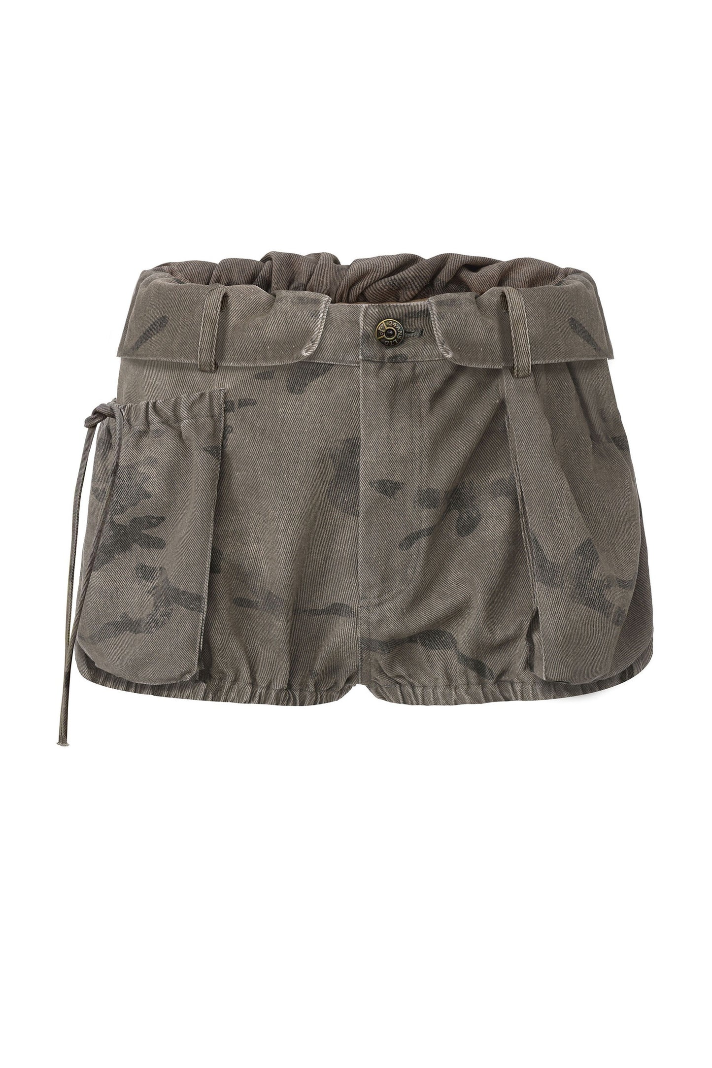 Distressed Camouflage Grunge Shorts